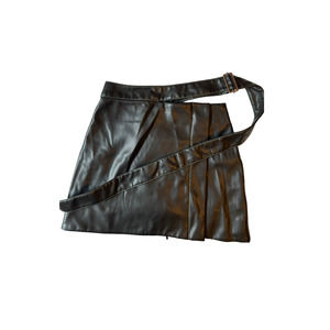 ECKHAUS LATTA HIGH-WAISTED BELTED MINI SKIRT - SIZE XS
